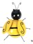 D Stili Bumble Bee Bahçe Aksan Yard Çit 3D Heykel Süsler Duvar Ev Asılı Dıy Süs Bahçe Dekor Heykeller (Yurt Dışından) 1