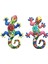 Lavanta Tarzı Metal Gecko Duvar Dekoru Gecko Sanat Zanaat Heykeller Kertenkele Açık Arka Bahçe Sundurma Çim Çit Bahçe Duvar Dekorasyonu (Yurt Dışından) 4