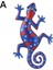 Bir Stil 1 Adet Renkli Asılı Metal Gecko Duvar Dekoru Sanat Zanaat Heykeller Bahçe Arka Bahçe Oturma Odası Yatak Odası Kapalı Açık Dekor (Yurt Dışından) 1