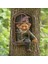 F Stili Reçine Yaramaz Gnome Cüce Bahçe Dekorasyon Heykeli Yaşlı Adam Bark Hayalet Yüz Peri Süsleme Paskalya Açık Yaratıcı Sahne El Sanatları (Yurt Dışından) 2