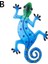 B Tarzı Metal Gecko Sanat Açık Bahçe Arka Bahçe Metal Hayvan Dekorasyon Hediye Ev Deco Bahçe Mikro Peyzaj Asılı Dekorasyon (Yurt Dışından) 1