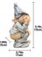 Bir Stil Gerçekçi Pratik Reçine El Sanatları Ekran Kalıp Simülasyon Komik Gnome Minyatür Cüce Heykelcik Heykeli Gard Için Bahçe Dekor (Yurt Dışından) 1