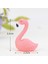 Kanat Stilini Aç Pembe Flamingo Heykelcik Minyatür Sevimli Kuş Peri Bahçe Dekor Mikro Peyzaj Etli El Yapımı Zanaat Hediye Anahtarlık Aksesuarı (Yurt Dışından) 3
