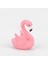 Kanat Stilini Aç Pembe Flamingo Heykelcik Minyatür Sevimli Kuş Peri Bahçe Dekor Mikro Peyzaj Etli El Yapımı Zanaat Hediye Anahtarlık Aksesuarı (Yurt Dışından) 5