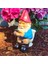 B Tipi Stili 3D Yaşlı Adam Peri Yaramaz Gnome Bahçe Reçine Süslemeleri Heykeli Süsler Açık Peyzaj Minyatür Bahçe Süslemeleri (Yurt Dışından) 2