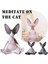B Tarzı 8cm Meditasyon Kedisi x Kaprisli Buda Kedi Heykelcik x Meditasyon Kedi Meditasyon Sanat Heykeller Açık Bahçe Heykelleri Figürinler Статуэтки (Yurt Dışından) 4
