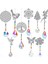 No.6 Tarzı 1 Parça Bahçe Suncatchers Angel Life Çiçek Ağacı Noel Ağacı Sinek Kuşu Kar Tanesi Kelebek Renkli Kristal Kolye Araba Aralık (Yurt Dışından) 4