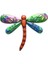 Yeşil Stil Metal Craft Dragonfly Açık Avlu Bahçe Dekorasyon Oturma Odası Çocuk Odası Dekoru Çocuk Hediyeleri 4 Renk 22.7X18 cm (Yurt Dışından) 1