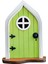 No.1 Tarzı Minyatür Peri Gnome Kapı, Bahçe, Yard, Çim Için Açık Ahşap Ağaç Süsleme (Yurt Dışından) 1