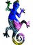 No.2 Tarzı Gecko Metal Kertenkele Duvar Sanatı Dekorasyon Asılı Heykel Metal Gecko Heykeli Kapalı Açık Ev Bahçe Dekorasyonu (Yurt Dışından) 5