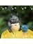Minyatür Küçük Totoro Seti Bambu Raft Balıkçılığında Oturun, Ghibli Figürinleri Peri Bahçe Malzemeleri Teraryum Aksesuarları (Yurt Dışından) 2