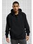 Air  Loose Fit Hoodie Black Rahat Kalıp Kapüşonlu Sweatshirt Siyah 1