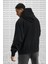 Air Loose Fit Hoodie Black Rahat Kalıp Kapüşonlu Sweatshirt Siyah 2