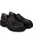 Deri Siyah Kadın Loafer Ayakkabı - 01903ZSYHE01 2