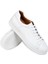Deri Beyaz Erkek Sneaker Ayakkabı - 01829MBYZC14 3