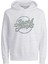 Jack & Jones Baskılı Erkek Çocuk Beyaz Sweatshırt Jjmınds Sweat Hood Jnr 1