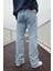 Buz Mavi Baggy Pantolon 1