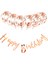 Metalize Happy Birthday Rose Gold Banner Set 1