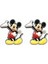 2'li Plastik Lisanslı Kırmızı Mickey Mouse Çocuk Düğme Mobilya Kulp 1