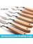 No.8 Stili Palet Bıçağı Boyama Paslanmaz Çelik Spatula Palet Bıçağı Yağlı Boya Metal Bıçaklar Ahşap Saplı Fl (Yurt Dışından) 3