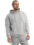 Erkek 3 İplik Pamuklu İçi Polarlı Oversize Kapüşonlu Kanguru Cepli Gri Sweatshirt 1