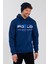 Erkek Baskılı 3 Iplik Sweatshirt Indigo 2
