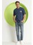 Polo State Erkek Ps Baskılı Oversize T-Shirt Petrol 2