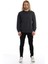 Erkek 3 İplik Pamuklu Regular Fit Basic Bisiklet Yaka Füme Sweatshirt 4