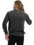 Erkek 3 İplik Pamuklu Baskılı Regular Fit Basic Bisiklet Yaka Antrasit Sweatshirt 5