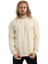 Erkek Bisiklet Yaka Karyoka Dikişli Sweatshirt Krem 1