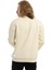 Erkek Bisiklet Yaka Karyoka Dikişli Sweatshirt Krem 5