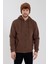 Age Of State Nakışlı 3 Iplik Sweatshirt Kahverengi 1