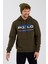 Erkek Baskılı 3 Iplik Sweatshirt Haki 3