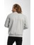 Erkek Bisiklet Yaka Karyoka Dikişli Sweatshirt Gri 5