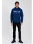 Erkek Baskılı 3 Iplik Sweatshirt Indigo 3