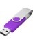 Flash Sürücü USB 2.0 Veri Gezgini Pendrive Thumb Drive Kalem Sürücü Döner Tasarım 256MB 20'li Paket, Purple (Yurt Dışından) 1