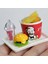 Mor Tarzı Ale Oyna Pretend Minyatür Dollhouse Mini Hamburger Patates Kızartması Fast Food Bjd Barbies Için Bebek Mutfak Aksesuarları Oyuncak (Yurt Dışından) 5