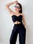 Keten Crop Pantolon Takım 3