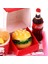 D Stili M Minyatür Dollhouse Hamburger Kola Fincan Blyth Barbies Için Fast Food Bebek Evi Oyun Mutfak Dondurma Aksesuarları Oyuncak (Yurt Dışından) 3