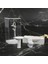 C Stili Dollhouse Minyatür Banyo Seti Duş Odası Tuvalet Küvet Lavabo Modeli Oyuncak Mikro Banyo Takımı Aksesuarları (Yurt Dışından) 5