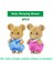 KK02 Stili Mulation Orman Hayvanı Bebek Peluş Bebek Oyuncak Tavşan Aile Dollhouse Figürleri Koleksiyon Oyuncak 4.5cm 1:12 Mobilya Seti Hediye (Yurt Dışından) 1