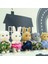 KK02 Stili Mulation Orman Hayvanı Bebek Peluş Bebek Oyuncak Tavşan Aile Dollhouse Figürleri Koleksiyon Oyuncak 4.5cm 1:12 Mobilya Seti Hediye (Yurt Dışından) 5