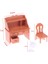 Stili Temizle Sıcak Satış！1 Takım Ahşap Masa Yazı Çalışma Masası Bilgisayar Koltuğu Okul Masası Mobilya Modeli Oyuncak Dollhouse Dekor (Yurt Dışından) 1