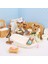 G01 Stili Orman Hayvan Aile Villa 1:12 Bebekler Için Mobilya Oyuncak Orman Ev Mini Yatak Odası Takımı Dıy Miniatura Dollhouse Mobilya Çocuklar Için (Yurt Dışından) 3