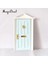 Ahşap Tarzı Magideal 1:12 Bebek Evi Minyatür Ahşap Dikenli Açık Kapı Donanımlı Dollhouse Yatak Odası Banyo Çocuk Oyuncak 5colors (Yurt Dışından) 3