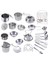 Erişte Araçları Tarzı Espeotainless Steel Çocuk Evi Mutfak Oyuncakları Pişirme Tencere Çocuklar Mutfak Playset Oynar Rol Yapıyor - Gümüş Figürler (Yurt Dışından) 3