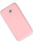 Samsung Galaxy J7 Kılıf Nano Içi Kadife Silikon - Pudra 300099 2