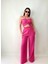 Keten Crop Pantolon Takım 2