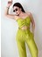 Keten Crop Pantolon Takım 1