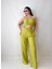 Keten Crop Pantolon Takım 2